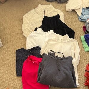 7 winter sweatshirts! adidas Women's Sweatshirts in Black, White, Red, and Cream